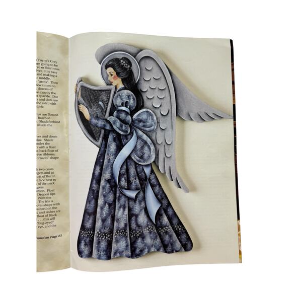 Vintage Glorious Angels Paint Technique Booklet 2001 26 pages Leisure Arts - Picture 5 of 7